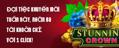Thưởng Chào Mừng 100% banner